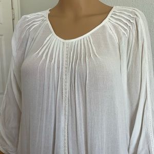 Ya Los Angeles Ivory Sheer Blouse